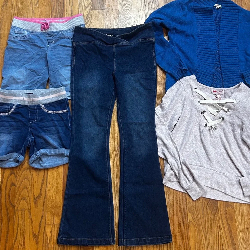 Kid Girls Clothes Levi's DKNY Justice Back To School Lot 21pc Size 10 M Trendy
